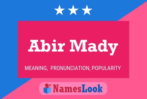 Abir Mady Namensposter