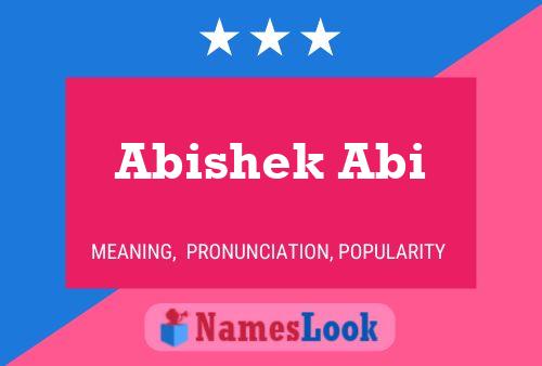 Abishek Abi Namensposter