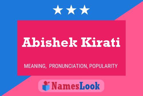 Abishek Kirati Namensposter