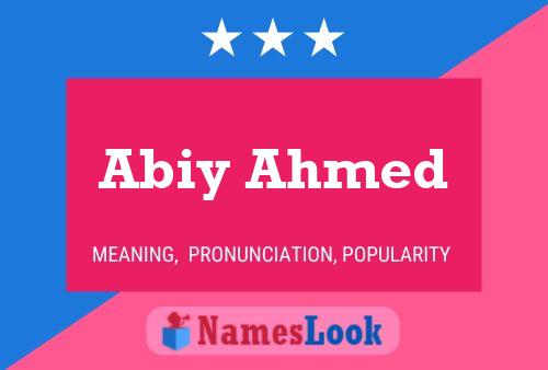 Abiy Ahmed Namensposter