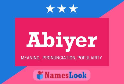 Abiyer Namensposter