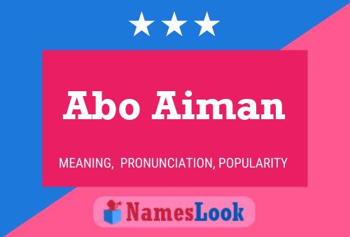 Abo Aiman Namensposter