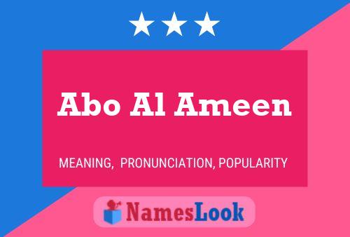 Abo Al Ameen Namensposter