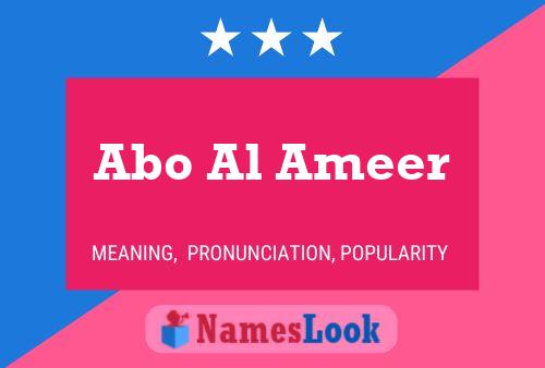 Abo Al Ameer Namensposter