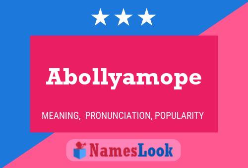 Abollyamope Namensposter