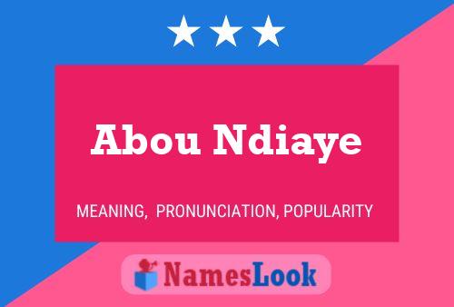 Abou Ndiaye Namensposter