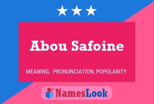 Abou Safoine Namensposter