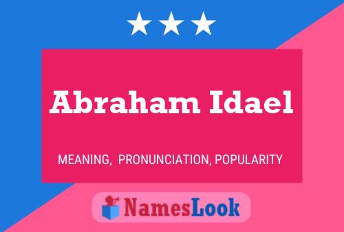 Abraham Idael Namensposter