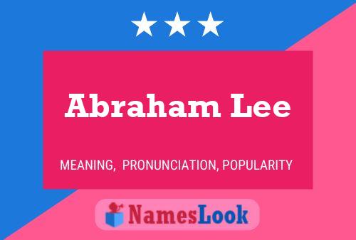 Abraham Lee Namensposter