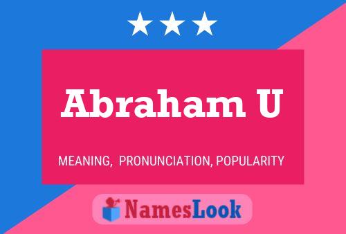 Abraham U Namensposter