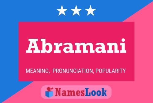 Abramani Namensposter