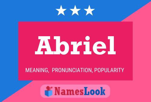 Abriel Namensposter