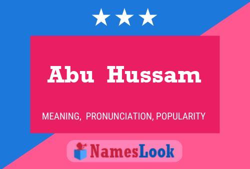 Abu  Hussam Namensposter