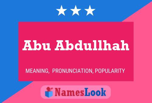 Abu Abdullhah Namensposter