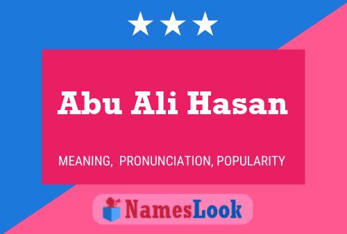 Abu Ali Hasan Namensposter