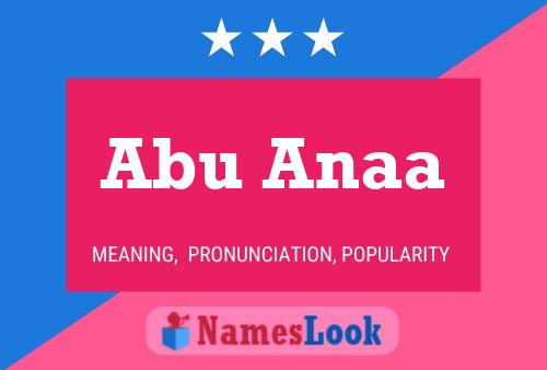 Abu Anaa Namensposter