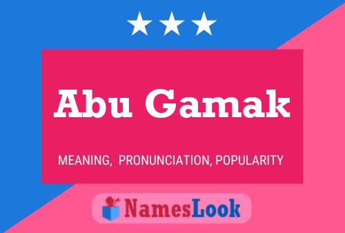 Abu Gamak Namensposter