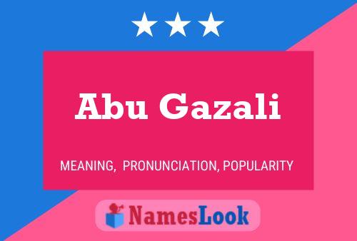 Abu Gazali Namensposter