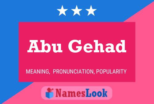 Abu Gehad Namensposter