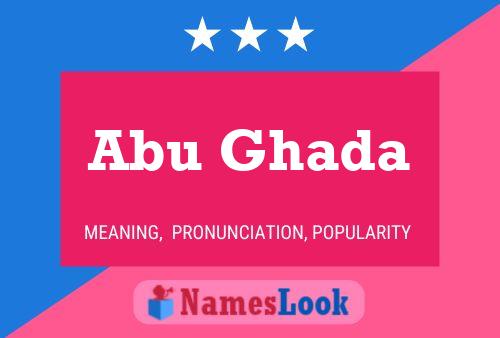 Abu Ghada Namensposter