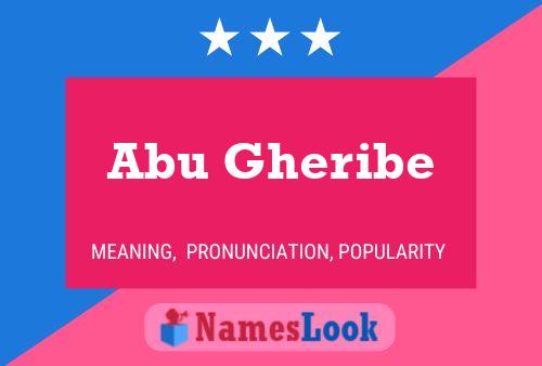 Abu Gheribe Namensposter