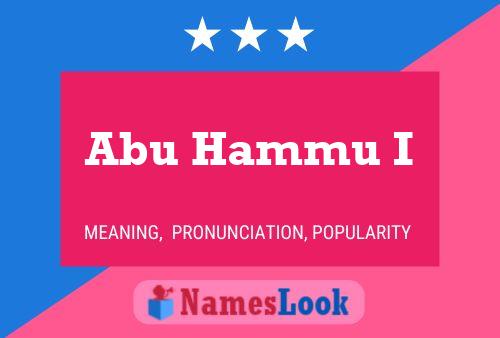 Abu Hammu I Namensposter