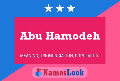 Abu Hamodeh Namensposter