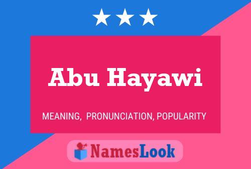 Abu Hayawi Namensposter