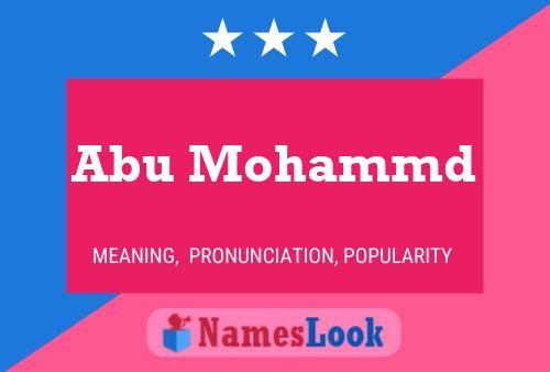 Abu Mohammd Namensposter