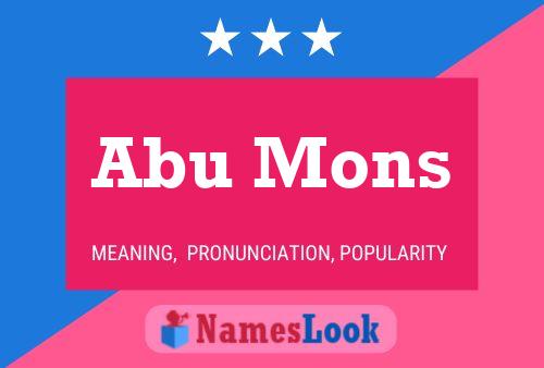 Abu Mons Namensposter