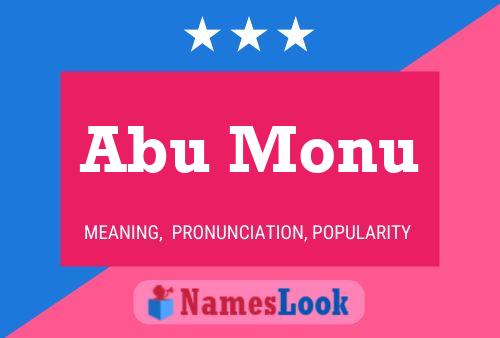 Abu Monu Namensposter