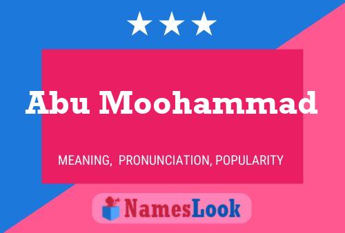 Abu Moohammad Namensposter