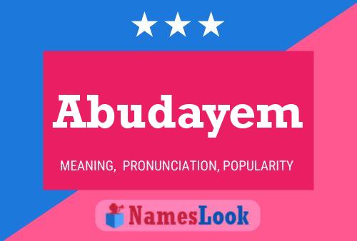 Abudayem Namensposter