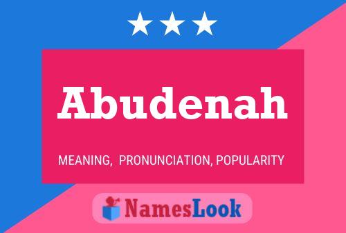 Abudenah Namensposter