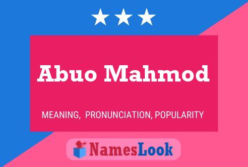 Abuo Mahmod Namensposter