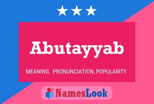 Abutayyab Namensposter