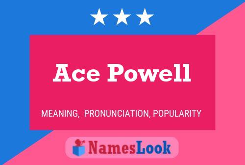 Ace Powell Namensposter