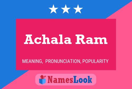 Achala Ram Namensposter