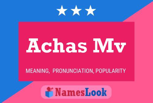 Achas Mv Namensposter