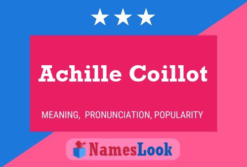 Achille Coillot Namensposter