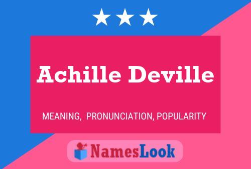 Achille Deville Namensposter