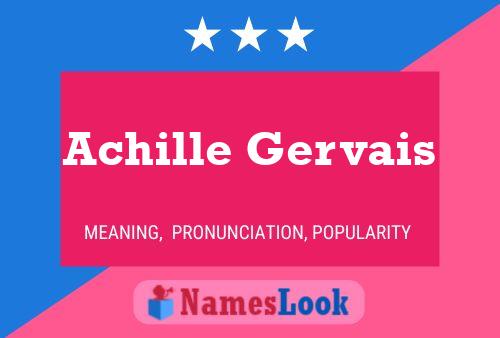 Achille Gervais Namensposter