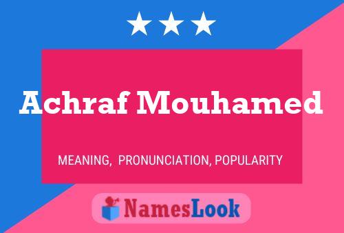 Achraf Mouhamed Namensposter