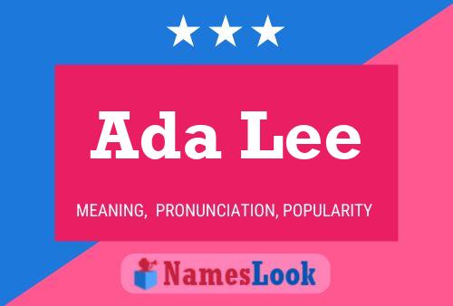 Ada Lee Namensposter