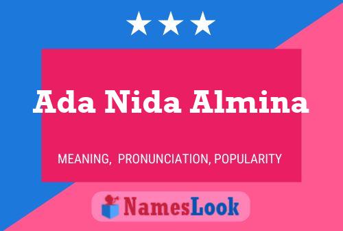 Ada Nida Almina Namensposter