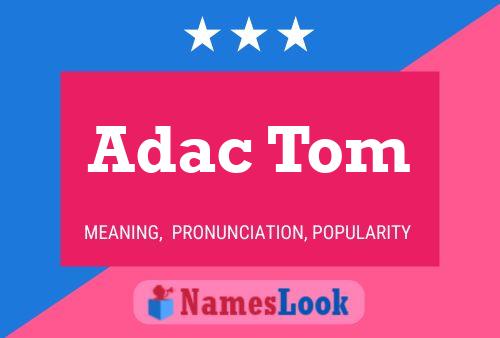 Adac Tom Namensposter