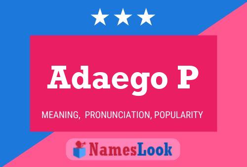 Adaego P Namensposter