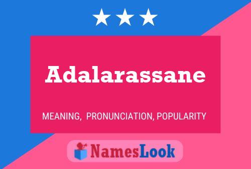 Adalarassane Namensposter