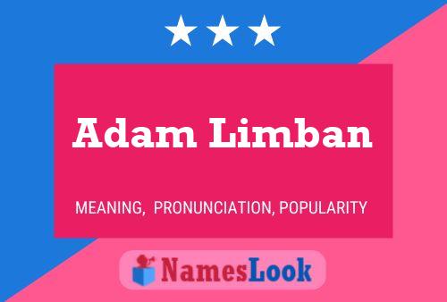 Adam Limban Namensposter