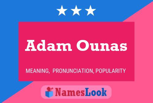 Adam Ounas Namensposter